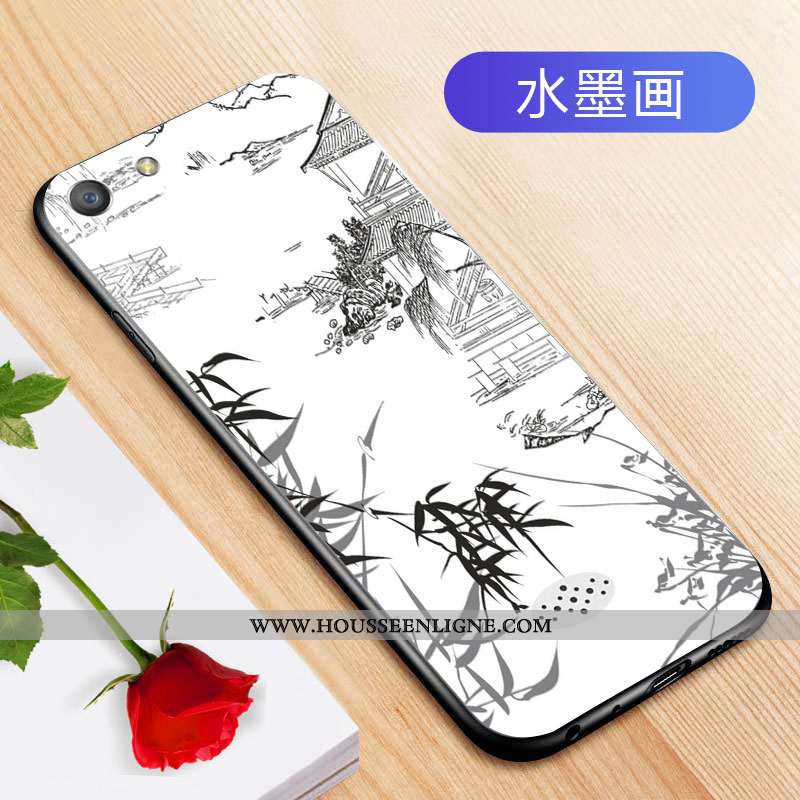 Coque Oppo A31 Silicone Protection Téléphone Portable Personnalité Étui Fluide Doux Créatif Noir