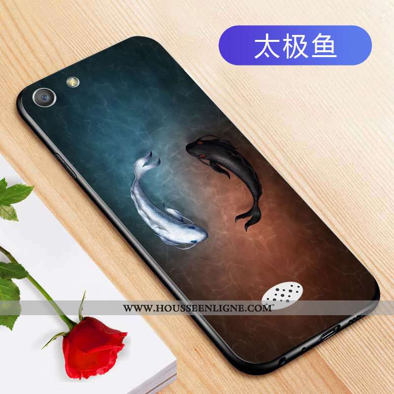 Coque Oppo A31 Silicone Protection Téléphone Portable Personnalité Étui Fluide Doux Créatif Noir