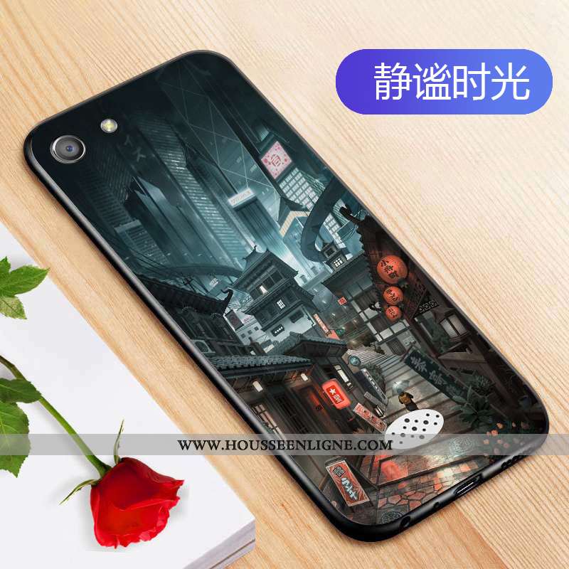 Coque Oppo A31 Silicone Protection Téléphone Portable Personnalité Étui Fluide Doux Créatif Noir
