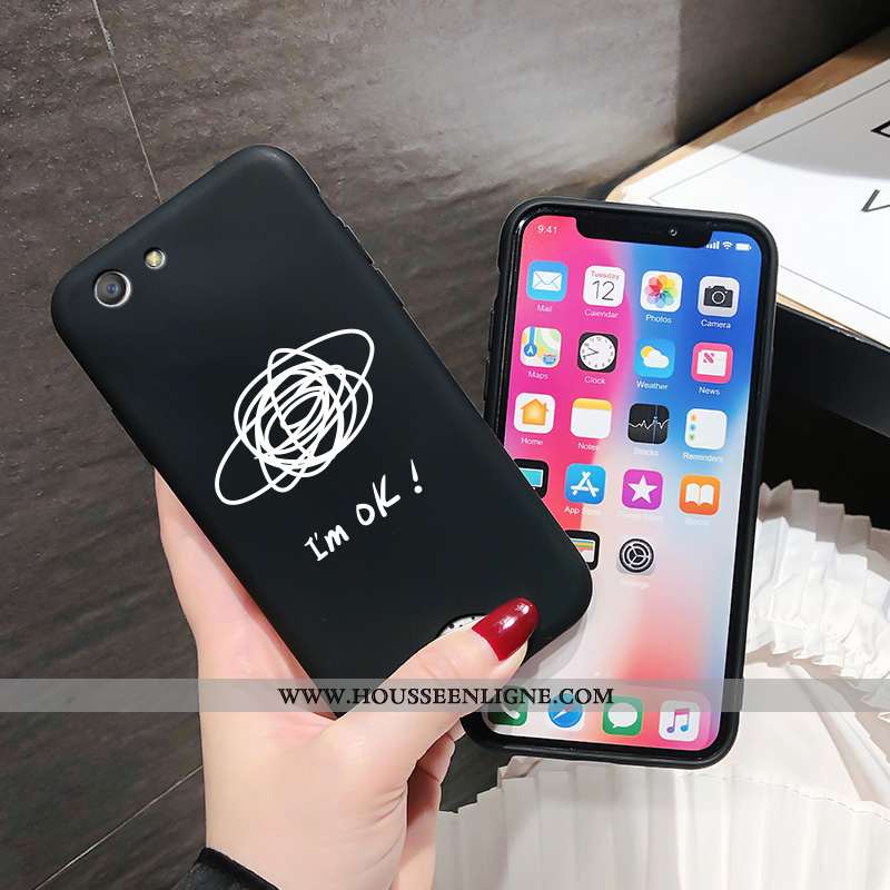 Coque Oppo A31 Tendance Légère Simple Tout Compris Téléphone Portable Étui Fluide Doux Noir