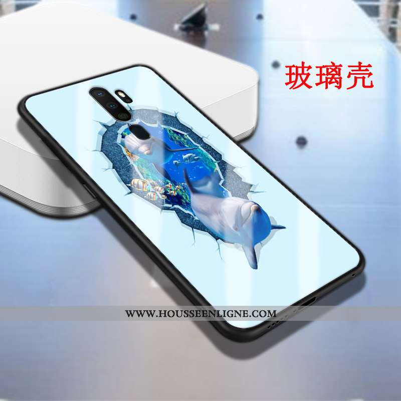 Coque Oppo A5 2020 Fluide Doux Silicone Protection Personnalité Étui Membrane Nouveau Noir