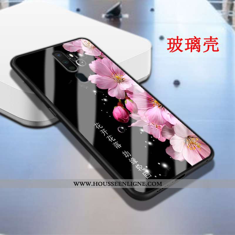 Coque Oppo A5 2020 Fluide Doux Silicone Protection Personnalité Étui Membrane Nouveau Noir