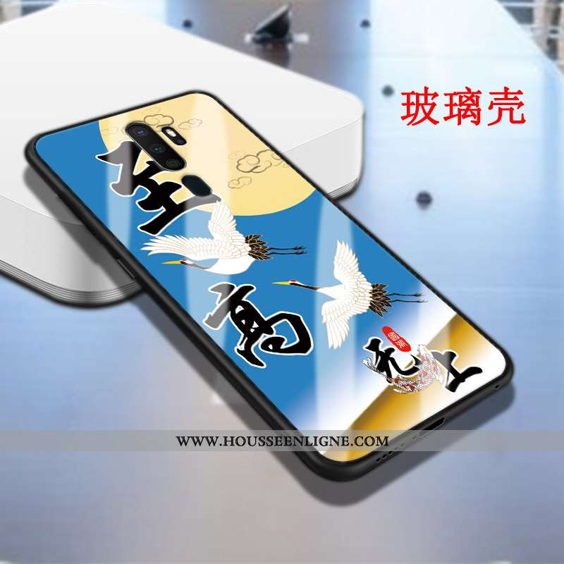 Coque Oppo A5 2020 Fluide Doux Silicone Protection Personnalité Étui Membrane Nouveau Noir