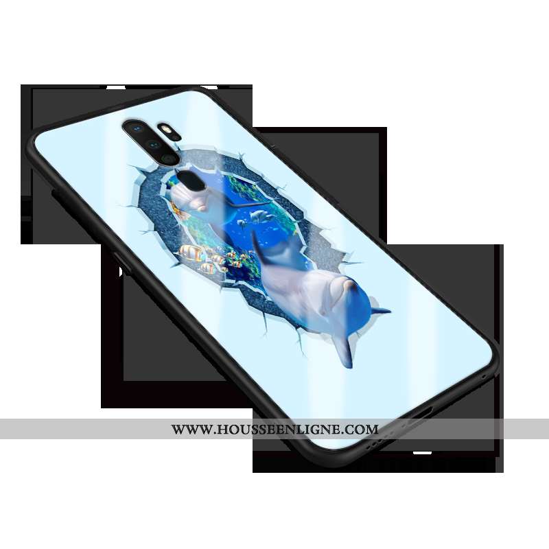 Coque Oppo A5 2020 Fluide Doux Silicone Protection Personnalité Étui Membrane Nouveau Noir