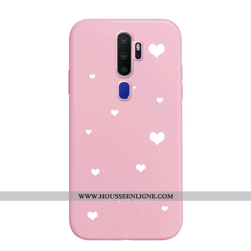 Coque Oppo A5 2020 Protection Fluide Doux Bleu Peinture Incassable Étui