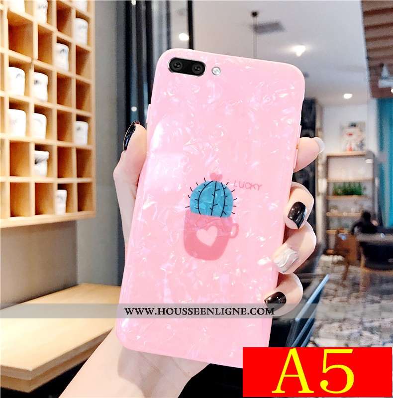 Coque Oppo A5 Charmant Modèle Fleurie Blanc Incassable Silicone Nouveau Fluide Doux Blanche