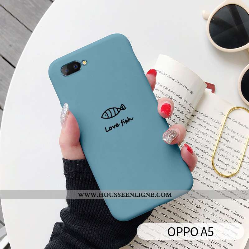 Coque Oppo A5 Charmant Tendance Étui Amoureux Chiens Téléphone Portable Gris