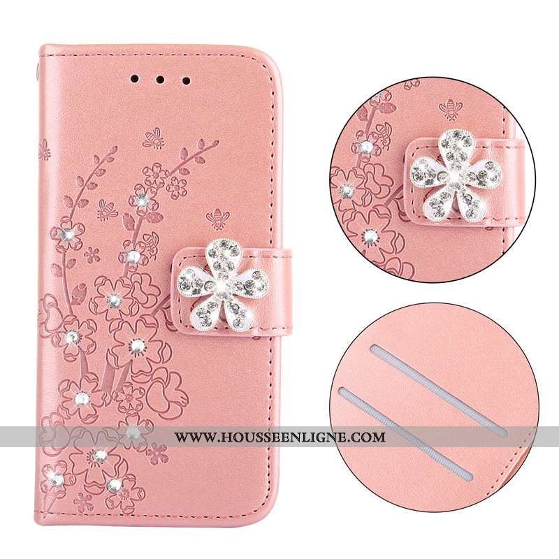 Coque Oppo A5 Cuir Protection Étui Tout Compris Incassable Rose