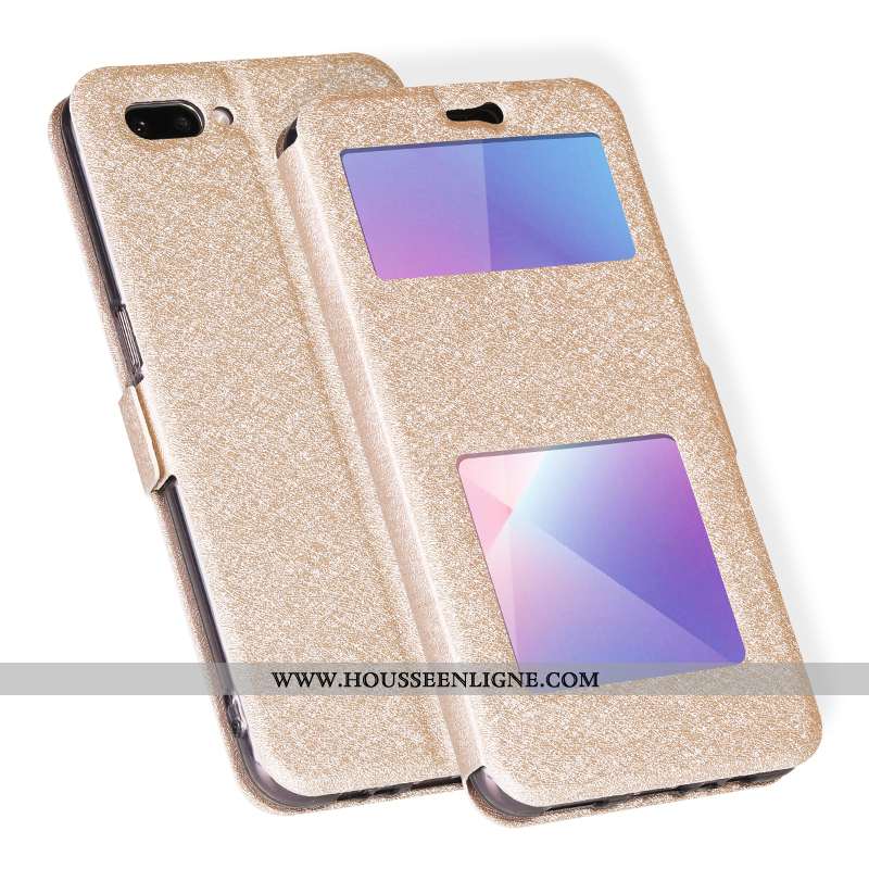 Coque Oppo A5 Cuir Silicone Téléphone Portable Or Tout Compris Housse Doré
