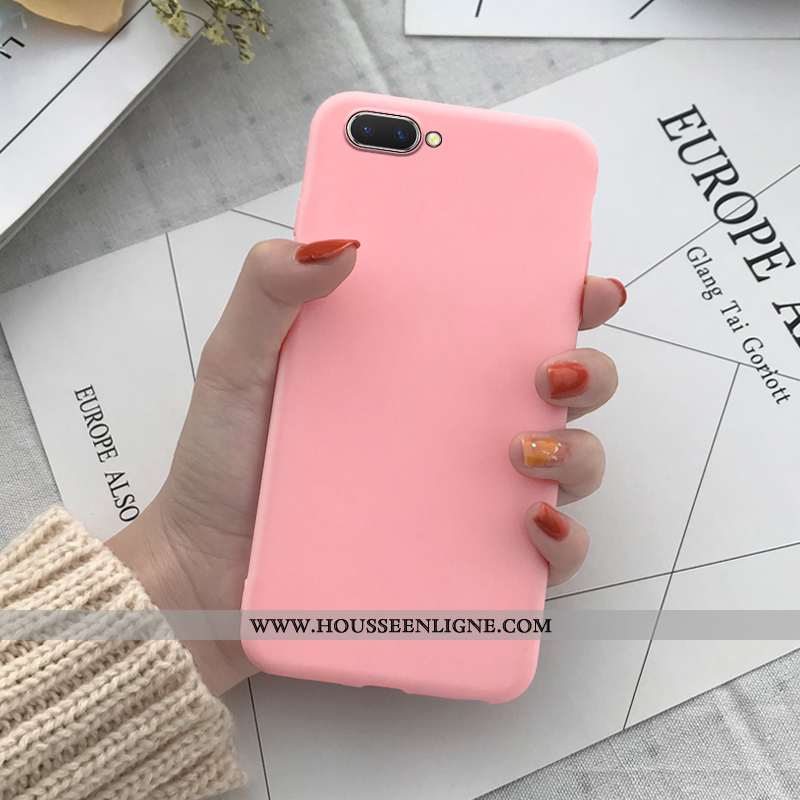 Coque Oppo A5 Délavé En Daim Personnalité Incassable Protection Jaune Tout Compris Pure