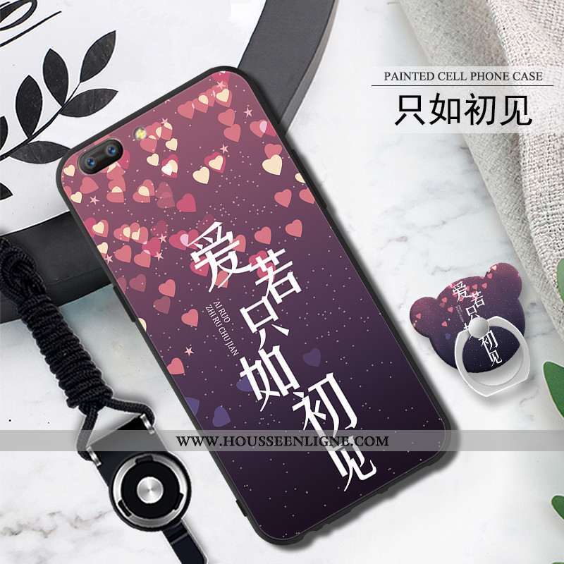 Coque Oppo A5 Fluide Doux Protection Téléphone Portable Noir Étui Incassable