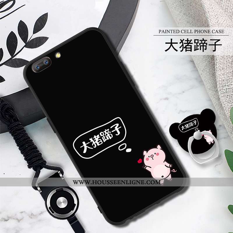 Coque Oppo A5 Fluide Doux Protection Téléphone Portable Noir Étui Incassable