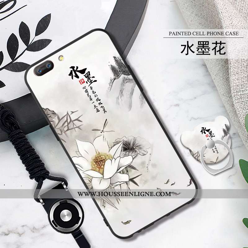 Coque Oppo A5 Fluide Doux Protection Téléphone Portable Noir Étui Incassable