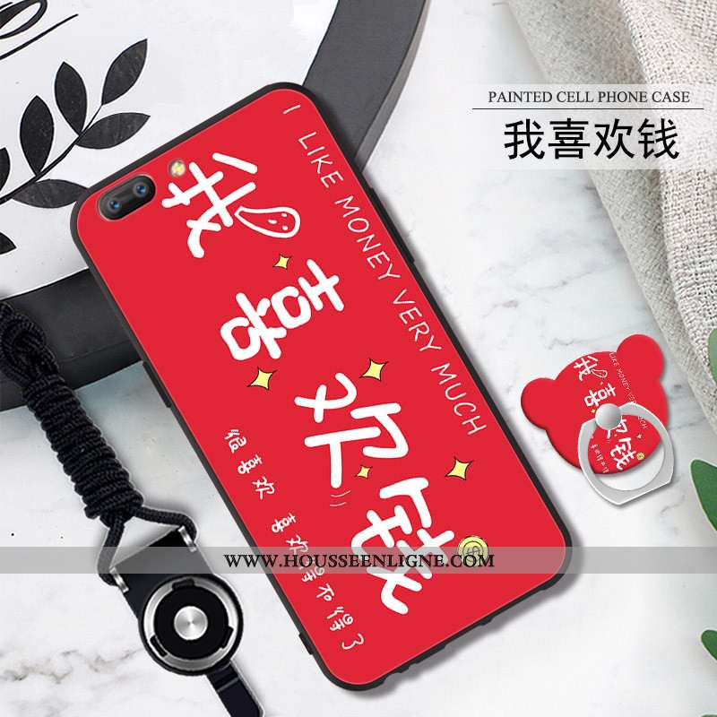 Coque Oppo A5 Fluide Doux Protection Téléphone Portable Noir Étui Incassable