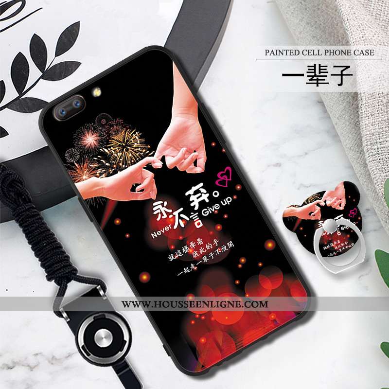 Coque Oppo A5 Fluide Doux Protection Téléphone Portable Noir Étui Incassable