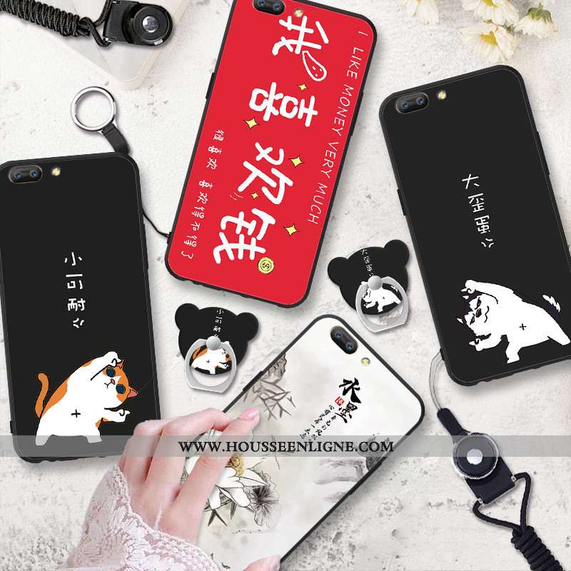 Coque Oppo A5 Fluide Doux Protection Téléphone Portable Noir Étui Incassable