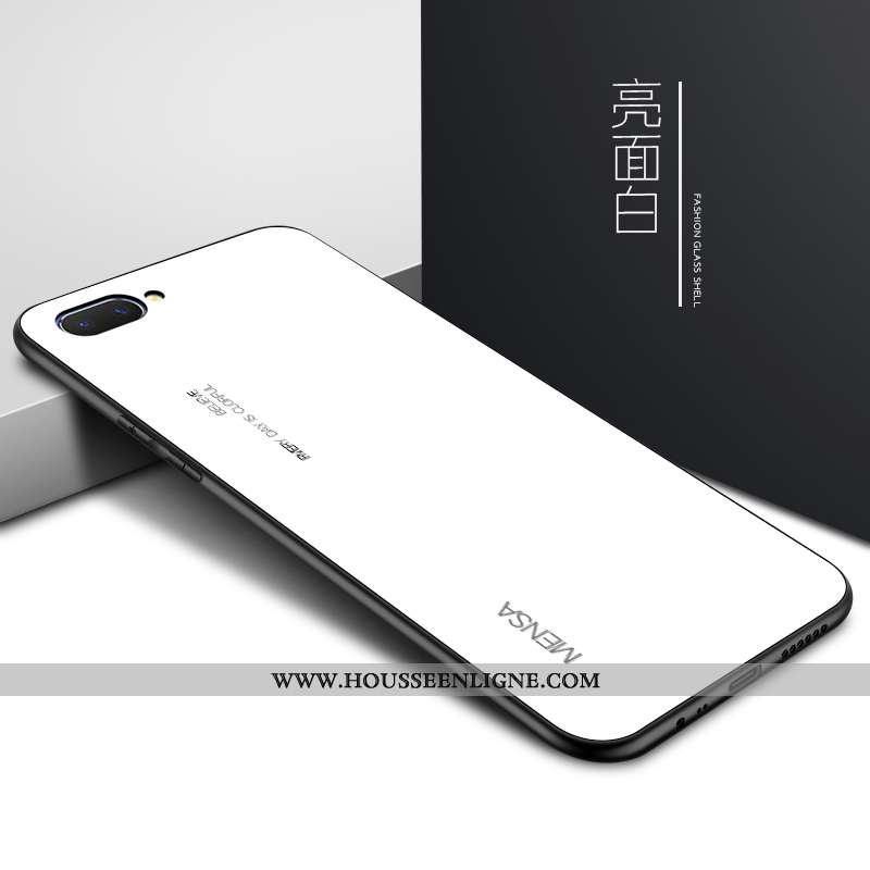Coque Oppo A5 Personnalité Créatif Protection Nouveau Tendance Couleur Unie Miroir Rouge