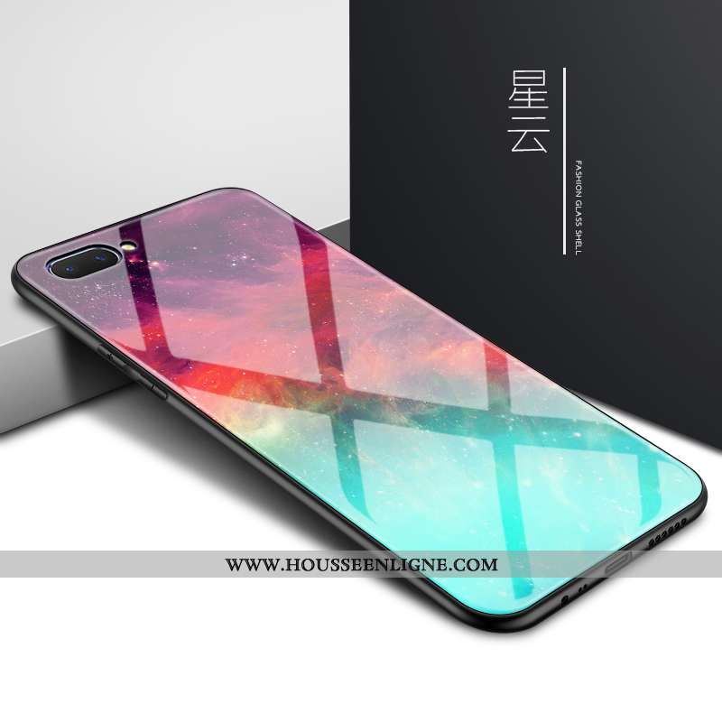 Coque Oppo A5 Personnalité Créatif Protection Nouveau Tendance Couleur Unie Miroir Rouge