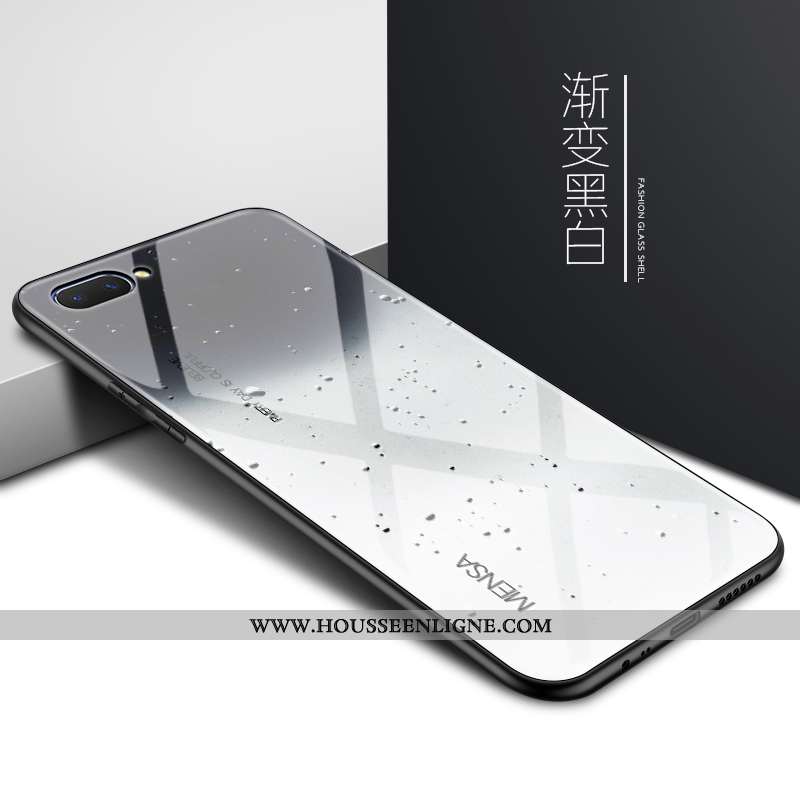 Coque Oppo A5 Personnalité Créatif Protection Nouveau Tendance Couleur Unie Miroir Rouge
