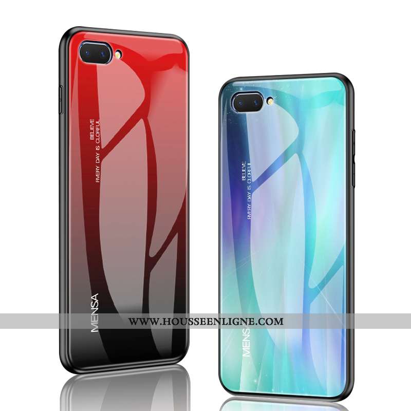 Coque Oppo A5 Personnalité Créatif Protection Nouveau Tendance Couleur Unie Miroir Rouge
