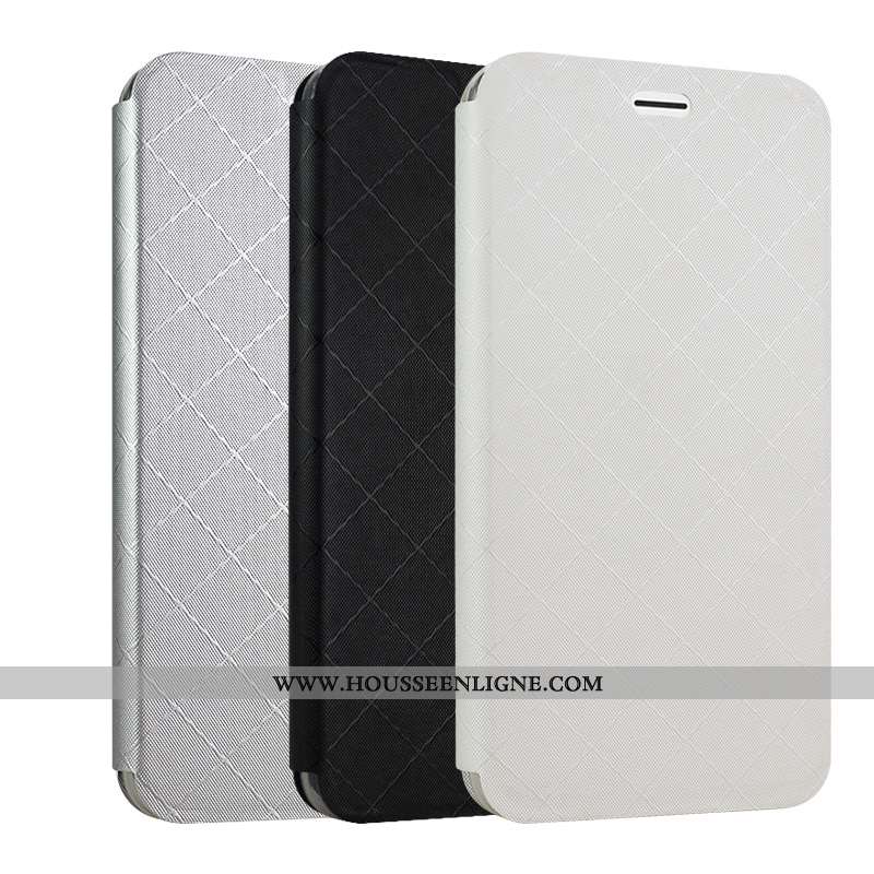 Coque Oppo A5 Protection Cuir Étui Téléphone Portable Carte Housse Blanche