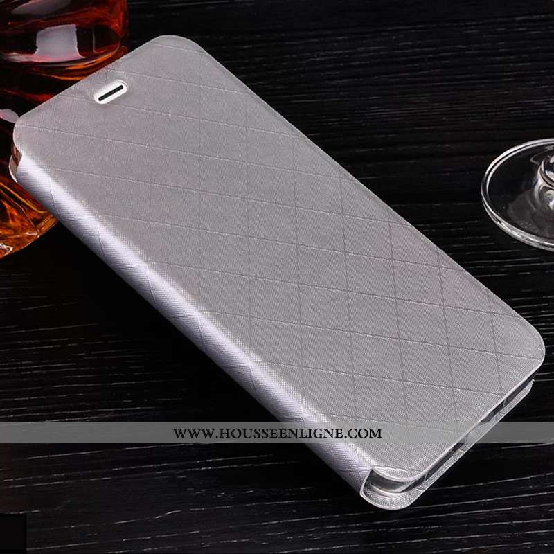 Coque Oppo A5 Protection Cuir Étui Téléphone Portable Carte Housse Blanche