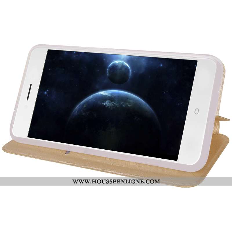 Coque Oppo A5 Protection Cuir Étui Téléphone Portable Carte Housse Blanche