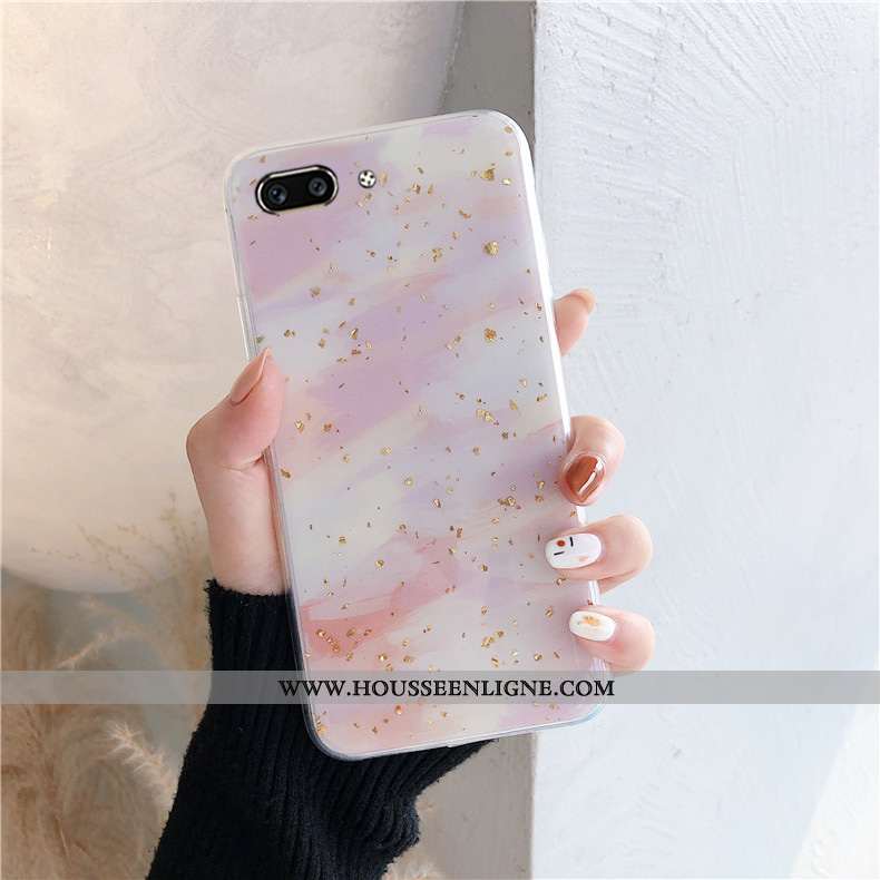 Coque Oppo A5 Protection Fluide Doux Étui Difficile Rose Incassable