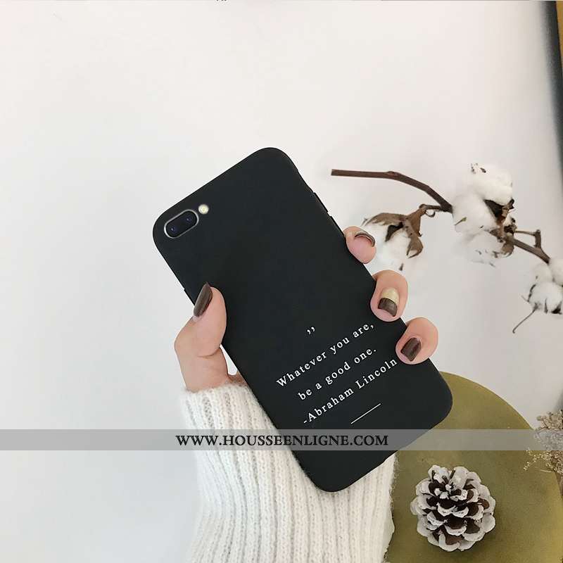 Coque Oppo A5 Protection Ornements Suspendus Étui Téléphone Portable Fluide Doux Incassable Noir