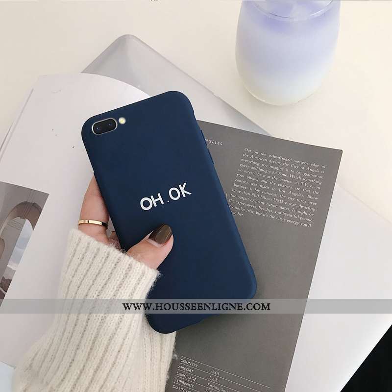 Coque Oppo A5 Protection Ornements Suspendus Étui Téléphone Portable Fluide Doux Incassable Noir