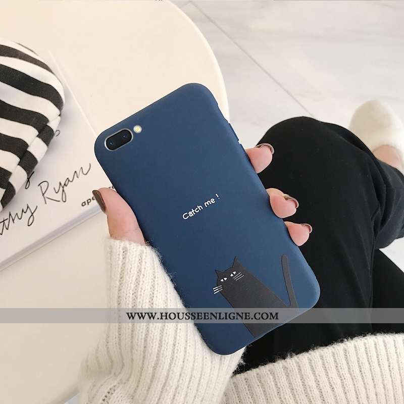 Coque Oppo A5 Protection Ornements Suspendus Étui Téléphone Portable Fluide Doux Incassable Noir