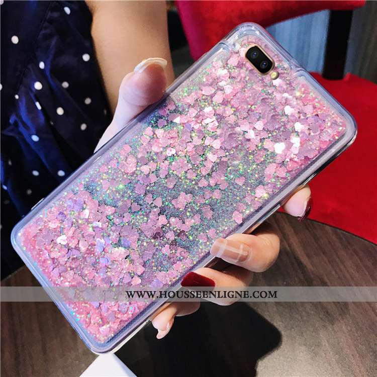 Coque Oppo A5 Tendance Fluide Doux Rose Quicksand Téléphone Portable Nouveau