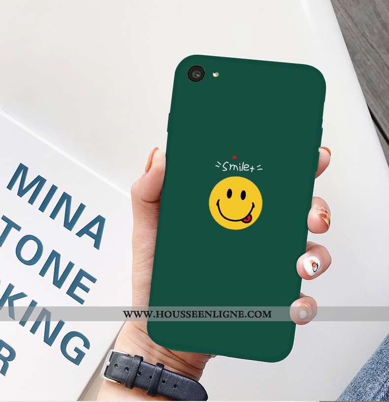 Coque Oppo A5 Tendance Légère Incassable Ultra Protection Fluide Doux Tout Compris Verte