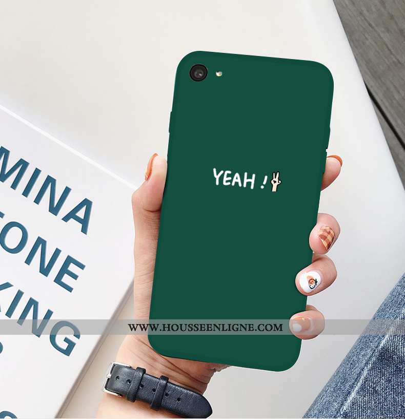 Coque Oppo A5 Tendance Légère Incassable Ultra Protection Fluide Doux Tout Compris Verte