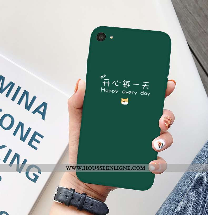 Coque Oppo A5 Tendance Légère Incassable Ultra Protection Fluide Doux Tout Compris Verte