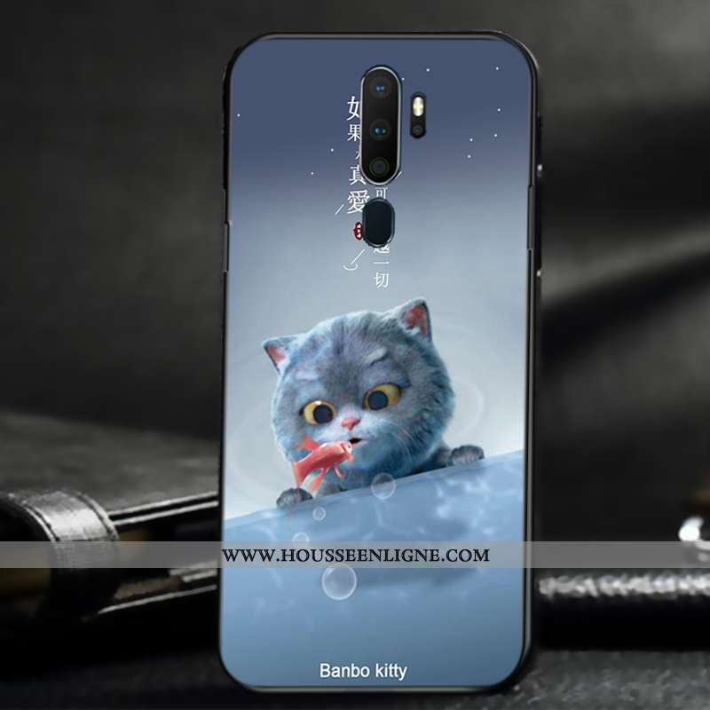 Coque Oppo A9 2020 Créatif Légère Étui Silicone Téléphone Portable Tout Compris Protection Beige