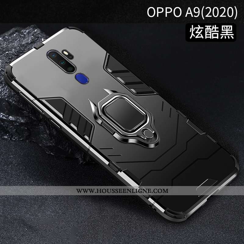 Coque Oppo A9 2020 Protection Support Épaissir Noir Étui Incassable