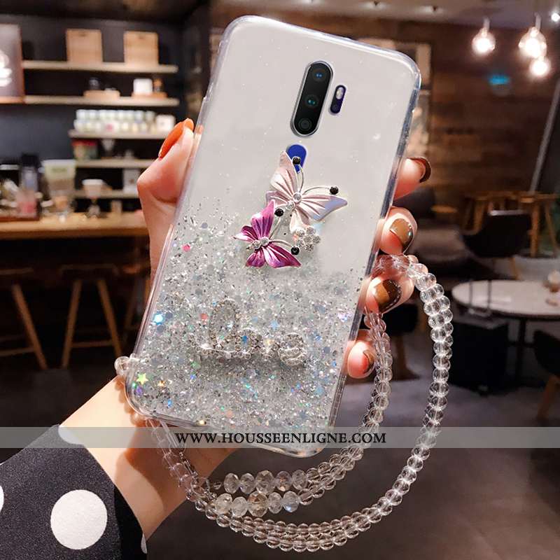 Coque Oppo A9 2020 Tendance Fluide Doux Protection Créatif Téléphone Portable Frais Tout Compris Ros