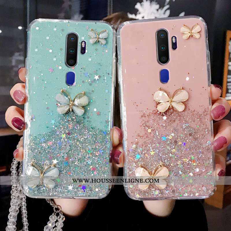 Coque Oppo A9 2020 Tendance Fluide Doux Protection Créatif Téléphone Portable Frais Tout Compris Ros