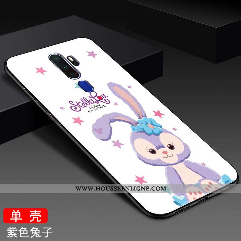 Coque Oppo A9 2020 Tendance Mode Étui Verre Tout Compris Créatif Jaune
