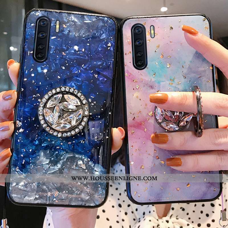 Coque Oppo A91 Créatif Tendance Fluide Doux Étui Téléphone Portable Incassable Violet