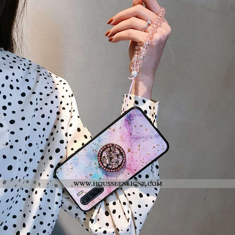Coque Oppo A91 Créatif Tendance Fluide Doux Étui Téléphone Portable Incassable Violet