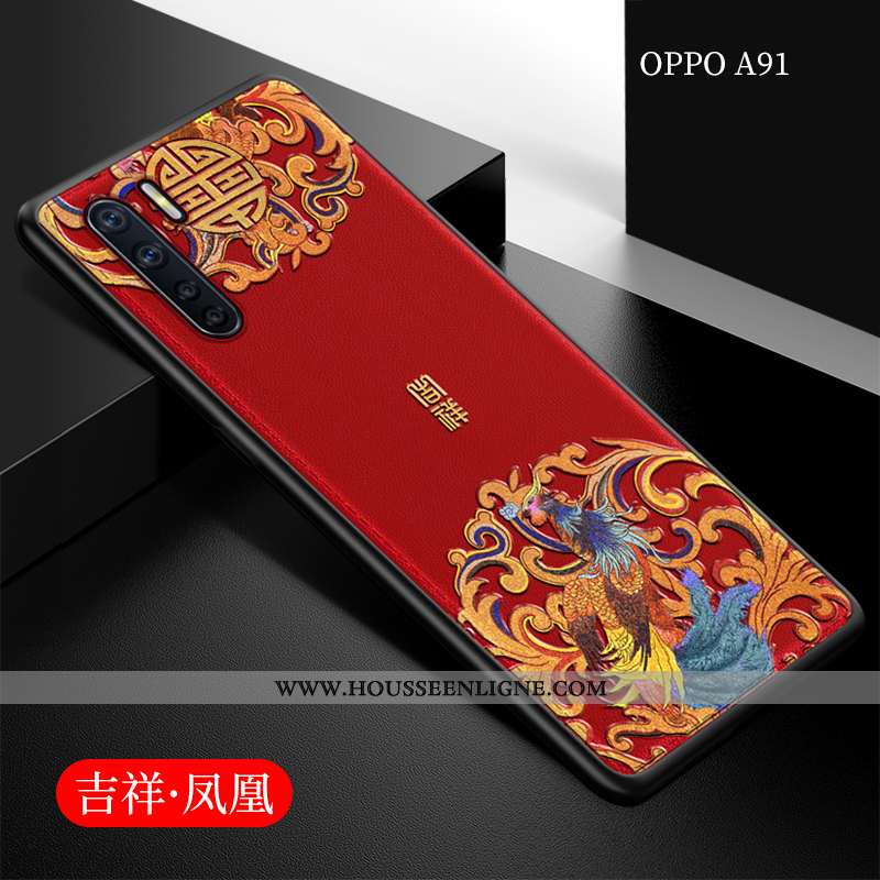 Coque Oppo A91 Légère Fluide Doux Protection Incassable Noir Tout Compris Silicone