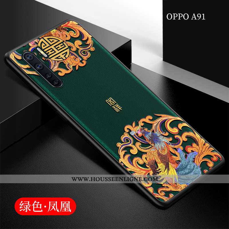Coque Oppo A91 Légère Fluide Doux Protection Incassable Noir Tout Compris Silicone