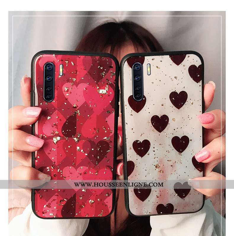 Coque Oppo A91 Mode Protection Fluide Doux Étui Incassable Tout Compris Rouge