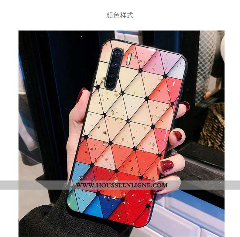 Coque Oppo A91 Mode Protection Fluide Doux Étui Incassable Tout Compris Rouge