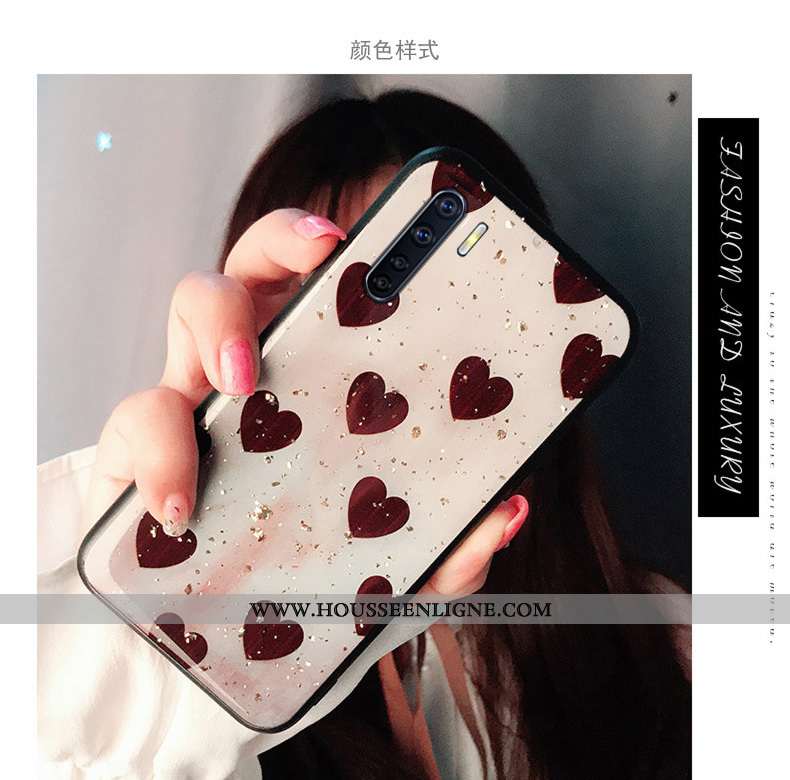 Coque Oppo A91 Mode Protection Fluide Doux Étui Incassable Tout Compris Rouge
