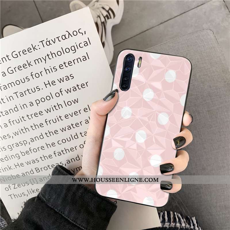 Coque Oppo A91 Protection Modèle Fleurie Orange Étui Fluide Doux Téléphone Portable