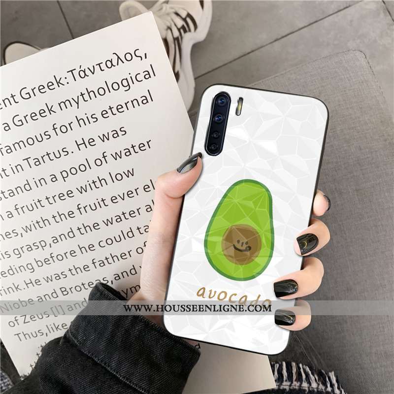 Coque Oppo A91 Protection Modèle Fleurie Orange Étui Fluide Doux Téléphone Portable