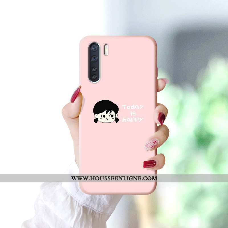Coque Oppo A91 Silicone Protection Bleu Marin Étui Dessin Animé Téléphone Portable Bleu Foncé